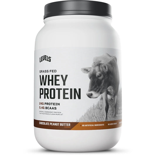 Grass Fed Whey Protein Powder, No Artificials, 24G of Protein, Chocolate Peanut Butter, 2LB