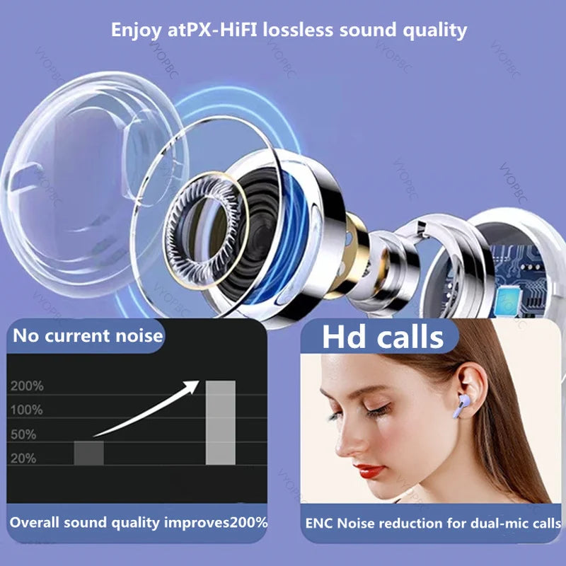 NEW Original Air Pro 6 TWS Wireless Headphones Fone Bluetooth